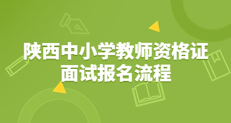 陕西中小学教师资格证面试报名