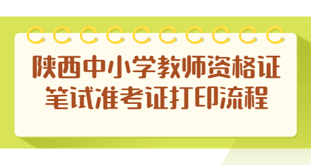 陕西中小学教师资格证