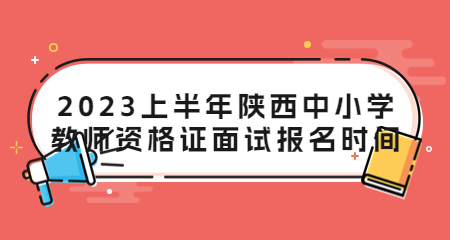 陕西中小学教师资格证