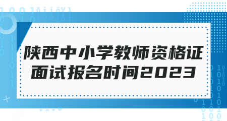 陕西中小学教师资格证